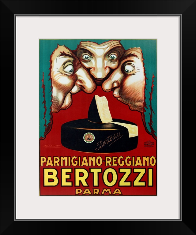 Poster parmigiano reggiano Bertozzi
