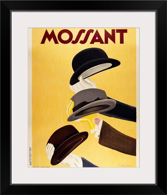 Vintage Advertising Poster - Mossant Hats
