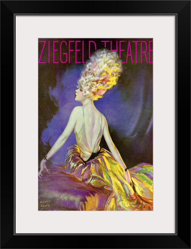 Vintage poster advertisement for Ziegfeld Theatre.
