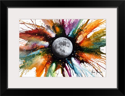 Abstract Universe - Rainbow Moon