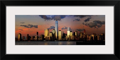 Lower Manhattan Panoramic View From New Jersey