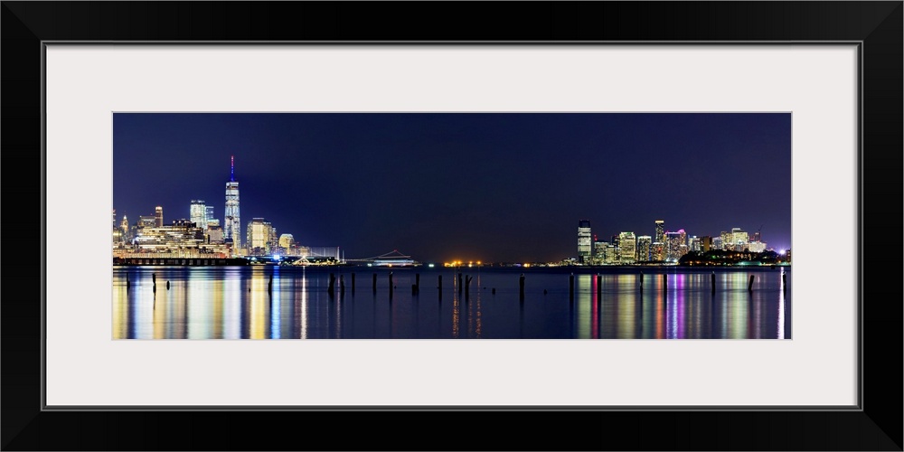 Lower Manhattan Panoramic View With New Jersey