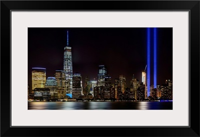 Tribute In Light Panoramic View With Lower Manhattan From New Jersey