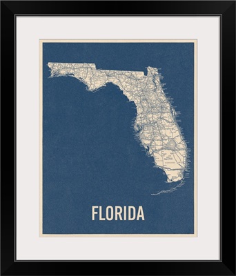Vintage Florida Road Map 2