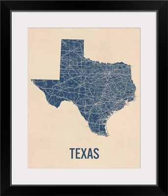 Vintage Texas Road Map 1