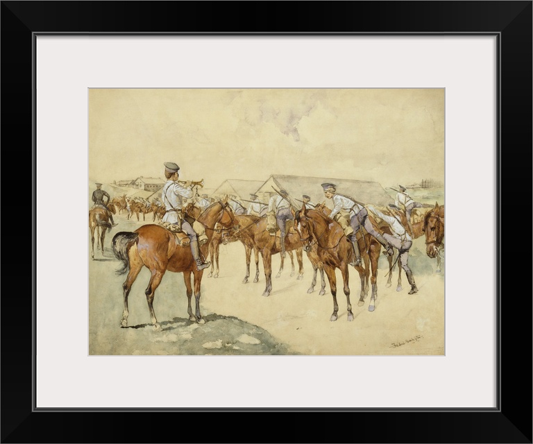 A Call To Arms ('Dragoons, Mount!') 1892-93 (Originally watercolor, gouache, pen and ink, pencil, and bodycolor on paper)