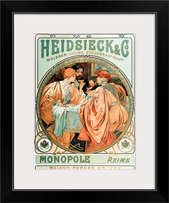 Advertising Poster For Heidsieck Champagne Company, 1901