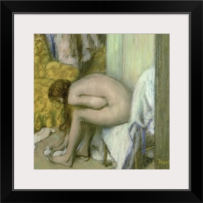 After the Bath, Woman Drying her Left Foot, 1886