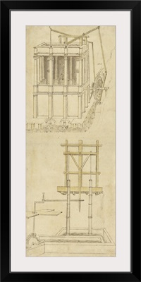 Architecture with indoor fountain from Atlantic Codex