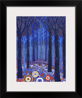 Blue Forest, 2011, (acrylic on canvas)