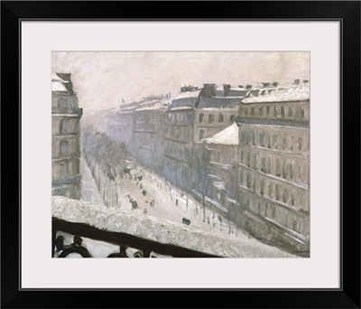 Boulevard Haussmann in the Snow, 1879 or 1881