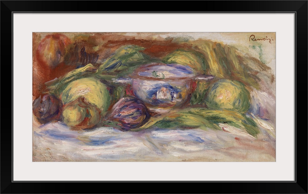 Bowl, Figs, And Apples, 1916 (Originally oil on canvas)