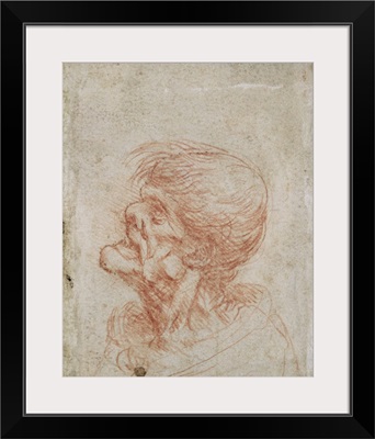 Caricature Head Study of an Old Man, c.1500-05