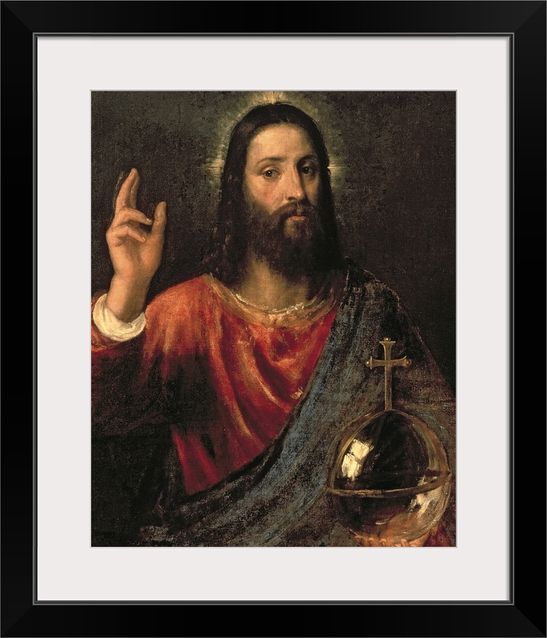 Christ Saviour, c.1570 (oil on canvas) by Titian (Tiziano Vecellio) (c.1488-1576).