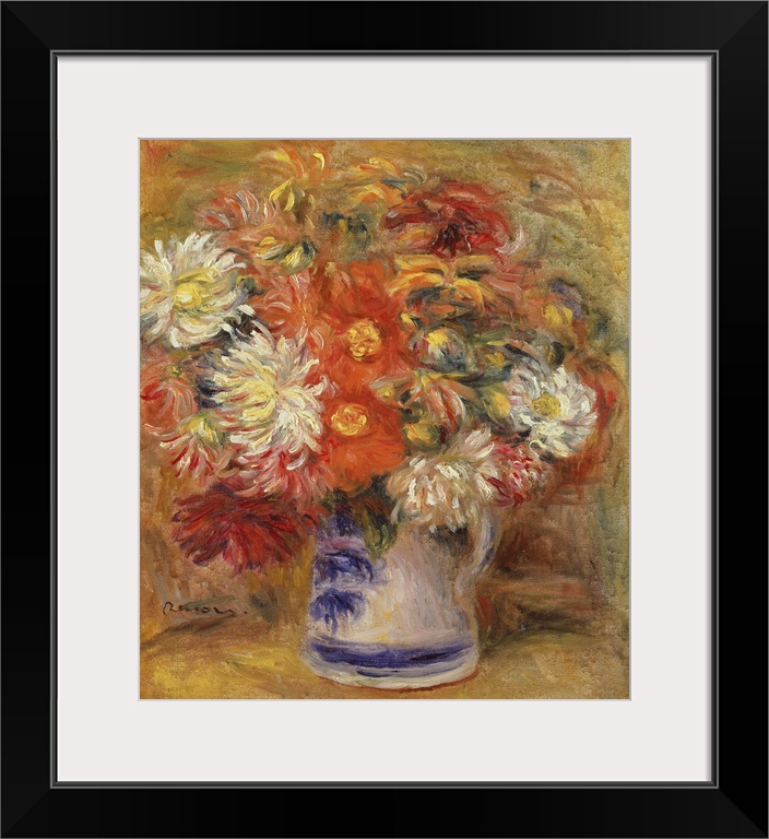 Chrysanthemums In A Vase, 1919 (Originally oil on canvas)