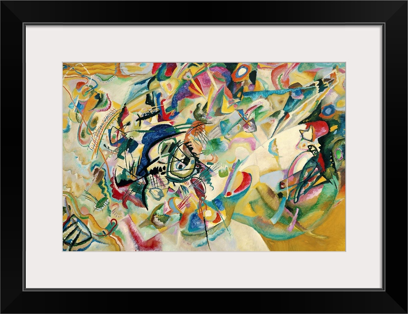 Composition No. 7, 1913 (originally oil on canvas) by Kandinsky, Wassily (1866-1944)