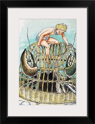 Crab Basket, illustration from 'The Water Babies' by Charles Kingsley