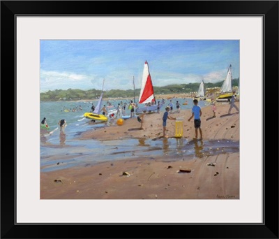 Cricket And Red And White Sail, Abersoch, 2011