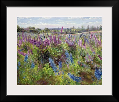 Delphiniums and Poppies, 1991