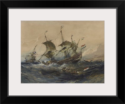 Dutch Ships In A Storm, 1839