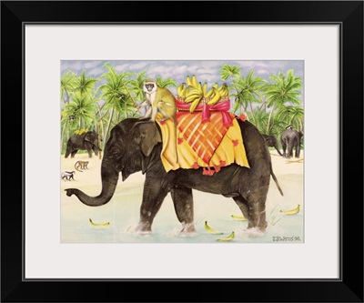 Elephants with Bananas, 1998