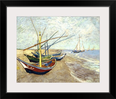 Fishing Boats on the Beach at Saintes-Maries-de-la-Mer, 1888