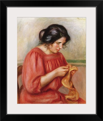 Gabrielle darning, 1908