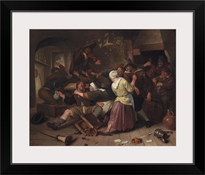 Gamblers Quarreling, c.1665 (oil on canvas)