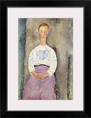 Girl With A Polka-Dot Blouse, 1919