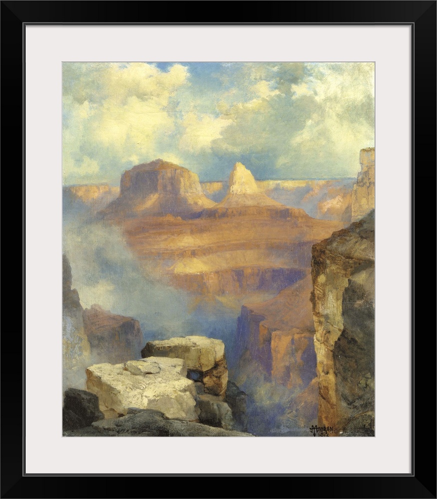 CH377857 Grand Canyon, 1916 (oil on canvas) by Moran, Thomas (1837-1926); 26x31.5 cm; Private Collection; Photo .... Chris...