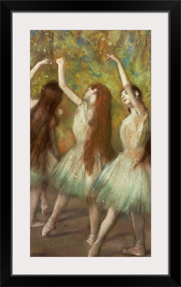 Green Dancers, 1878 (pastel on paper) by Degas, Edgar (1834-1917)