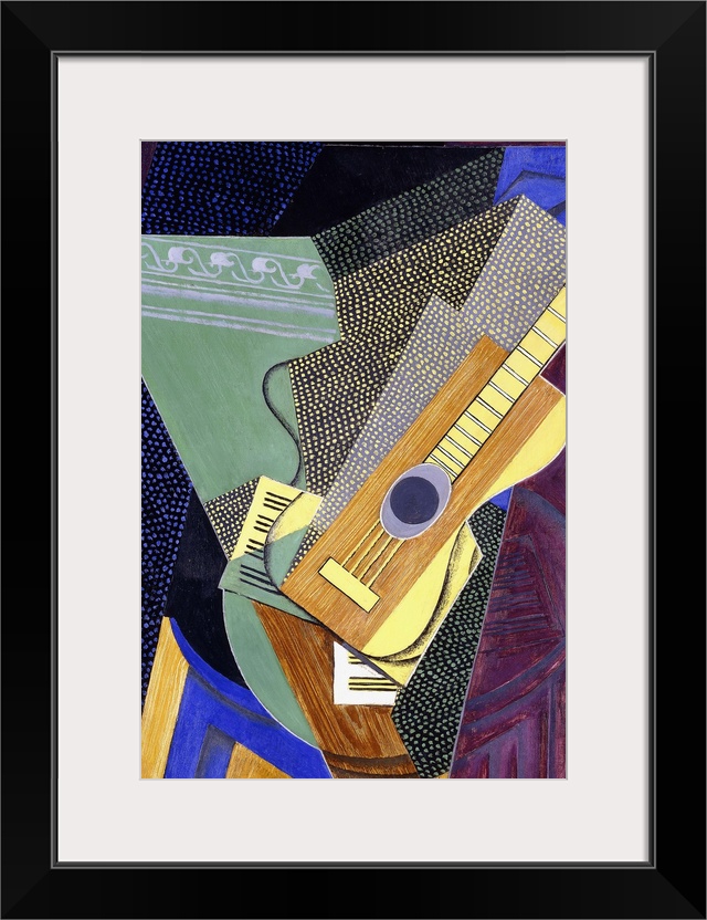 CH825385 Guitar on a Table; Guitare sur une Table, 1916 (oil on canvas) by Gris, Juan (1887-1927); 92x59.6 cm; Private Col...