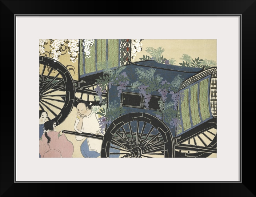 Kamisaka Sekka (1866 - 1942)  A Cart with Flowers