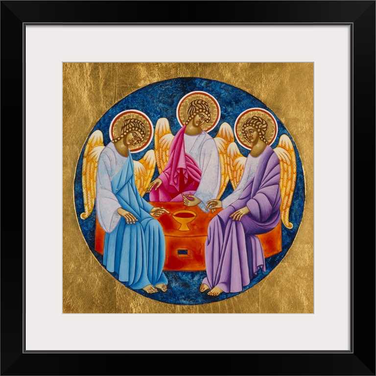 Originally egg tempera and 24k gold on wood.