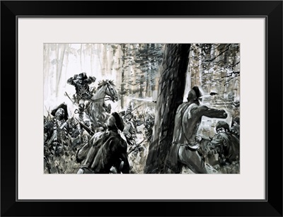 In 1765, General Edward Braddock was ambushed by French soldiers and Canadian Indians