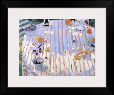 In the Garden, Table with Oranges
