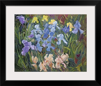 Irises: Pink, Blue And Gold, 1993