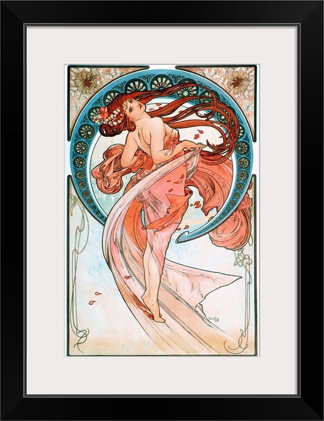 La danse Lithographs series by Alphonse Mucha (1860-1939), 1898.