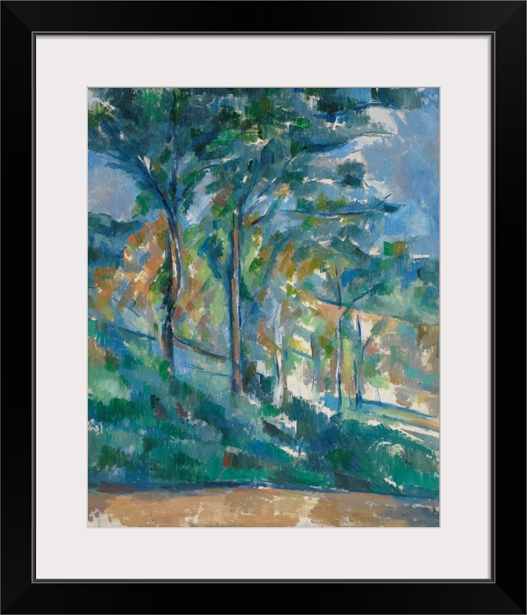 FIT109642 Landscape, c.1900 (oil on canvas)  by Cezanne, Paul (1839-1906); 62.2x51.5 cm; Fitzwilliam Museum, University of...