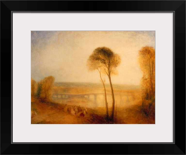 MFA212194 Credit: Landscape with Walton Bridges, c.1845 (oil on canvas) by Joseph Mallord William Turner (1775-1851)Privat...