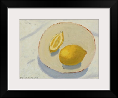 Lemons on Handmade Plate