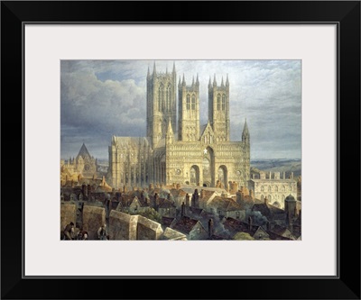 Lincoln Cathedral from the North West, c.1850