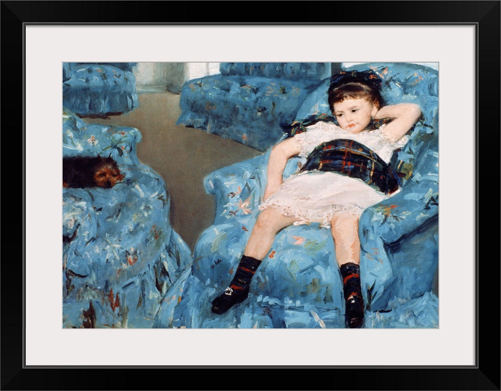 Little Girl in a Blue Armchair, 1878