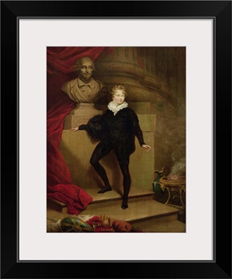 Master Betty as Hamlet before a bust of Shakespeare, c.1804-06