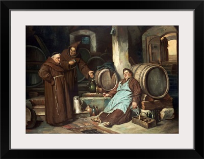 Monks in a cellar, 1873