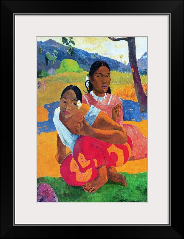 XIR60999 Nafea Faaipoipo (When are you Getting Married?), 1892 (oil on canvas)  by Gauguin, Paul (1848-1903); 105x77.5 cm;...
