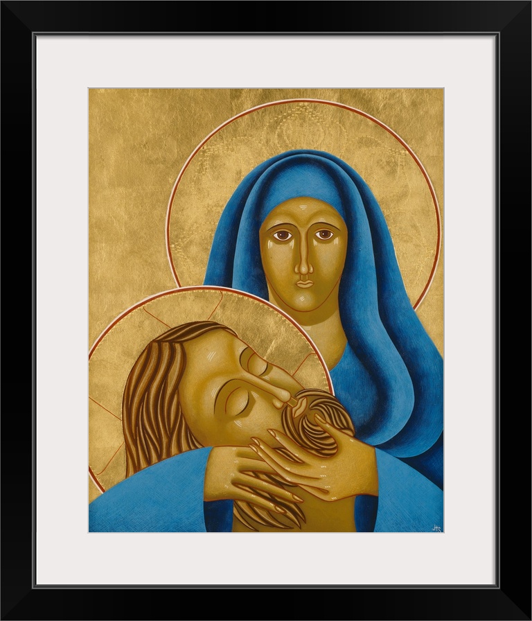 Originally egg tempera and 24k gold on wood.