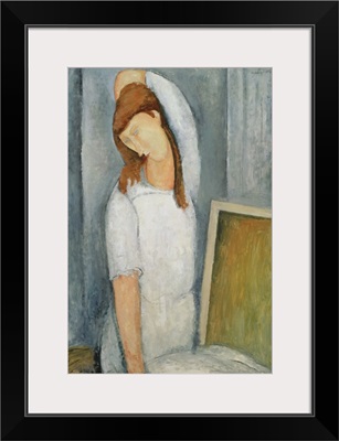Portrait Of Jeanne Hebuterne (1898-1920) With Her Left Arm Behind Her Head