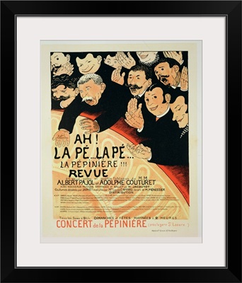 poster advertising 'Chauffons, Chauffons', a Pepiniere Concert, 1898