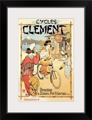 Poster advertising 'Cycles Clement', Pre Saint-Gervais